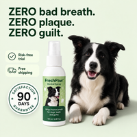 FreshPaw™ Dental Spray – Eliminates the bacteria that cause tartar and bad breath in dogs