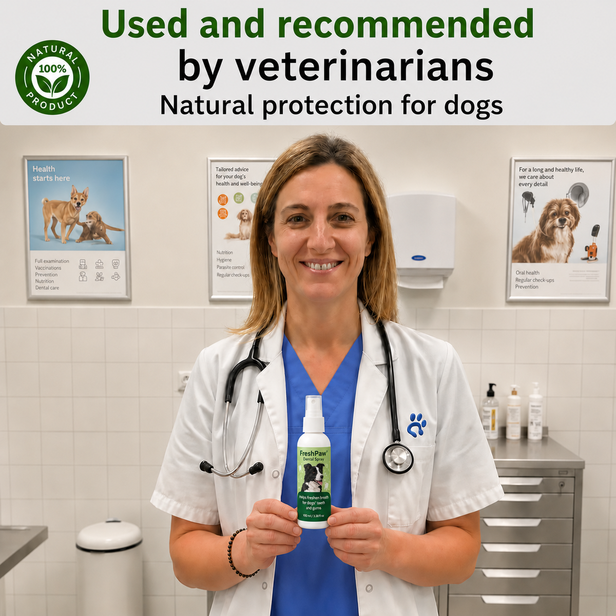 FreshPaw™ Dental Spray – Eliminates the bacteria that cause tartar and bad breath in dogs