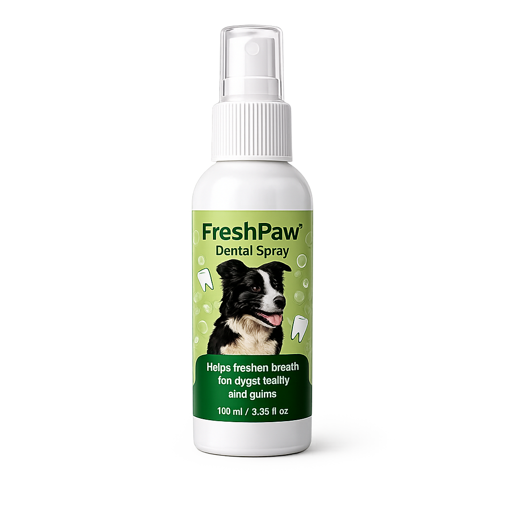 FreshPaw™ Dental Spray – Eliminates the bacteria that cause tartar and bad breath in dogs