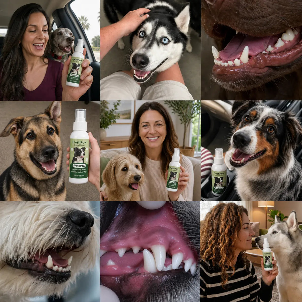 FreshPaw™ Dental Spray – Eliminates the bacteria that cause tartar and bad breath in dogs